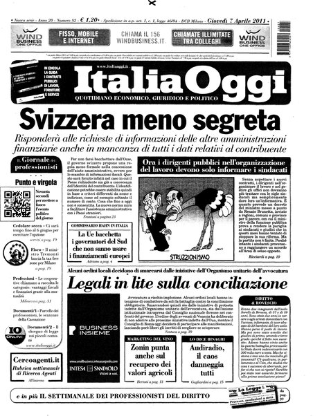 Italia oggi : quotidiano di economia finanza e politica